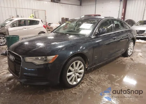 2013 Audi A6 2.0T Premium z USA, uszkodzony, nr VIN WAUGFAFC6DN024880
